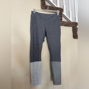 Outdoor voices grey color block leggings, L